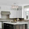 LNC Bohemian 3-Lights16-in Distressed White Bohemian LED Semi mount Lights - 2 of 4