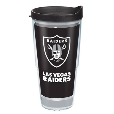 NFL Las Vegas Raiders 24oz Draft Tumbler with Chrome Finish