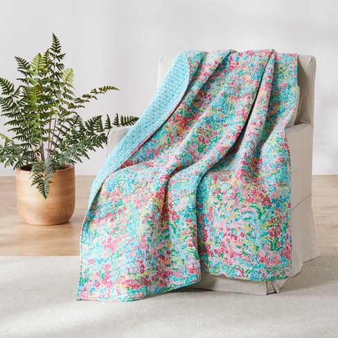 Karola Floral Quilted Throw - Levtex Home : Target