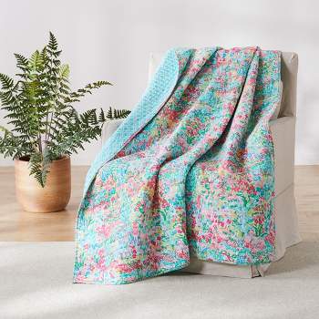Karola Floral Quilted Throw - Levtex Home
