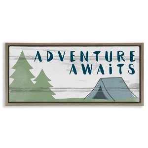 Stupell Industries Adventure Awaits Camping Scene, 25" x 11" - 1 of 4