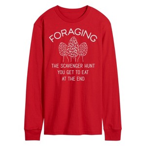 Men's - Instant Message - Foraging Morels Long Sleeve Graphic T-Shirt - 1 of 4