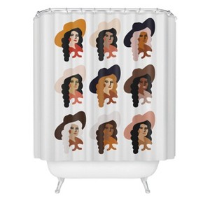 Nick Quintero Multiculture Cowgirl Heavy Shower Curtain - Deny Designs: Polyester, Machine Washable, Ring Top - 1 of 3