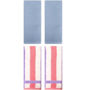 REGALWOVEN 4 Pcs Bathroom Hotel and Spa Waffle Cotton Hand Towels - 1 of 4