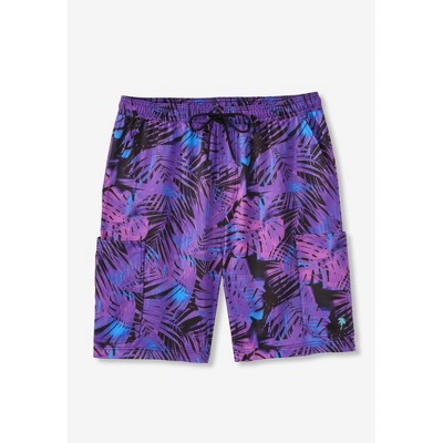 KingSize Men's Big & Tall 8" Cargo Shorts With Super Stretch Liner