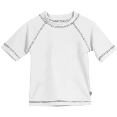 City Threads Boys UPF 50+ Short Sleeve Rashguard - White, 4Y — фото 2