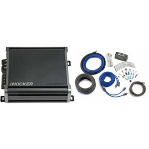 KICKER CXA800.1 800 Watt Mono Amp & 4AWG 2 Channel Amp Install Kit - 1 of 4