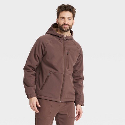 Men's High Pile Fleece Lined Jacket - All In Motion™ Brown L : Target