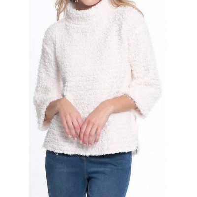 Women's Drop Shoulder Mock Neck Sweater - Multiples