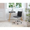 LACOO Faux Leather Mid Back Task Chair Swivel Office Desk Chair - 2 of 4
