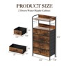 5-Drawer Dresser with Fabric Bins - Wood Top & Steel Frame Storage Organizer for Bedroom, Hallway, Nursery - 3 of 4