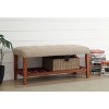 TiramisuBest Modern Lift Top Storage Bench with Pull-out Bed 1pc Dark Blue Velvet Tufted Solid Wood Furniture--Dark Blue - 2 of 4