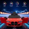 12V Ride On Car for Kids，Licensed BMW M4 Battery Powered Vehicle Car for Boys and Girls, with Remote Control,3 Speed,Led Light - 2 of 4