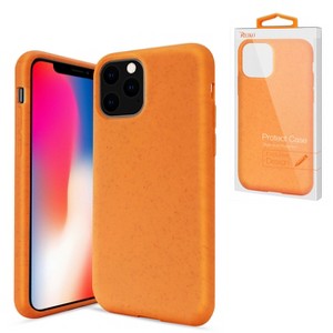 Reiko Apple iPhone 11 Pro Max Wheat Bran Material Silicone Phone Case in Orange - 1 of 4