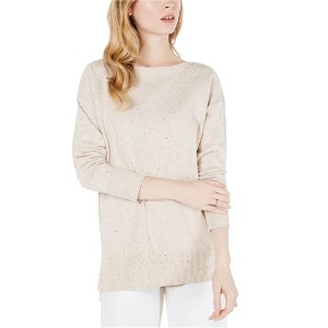 maison Jules Womens Boat Neck Speckled Pullover Sweater - 1 of 1