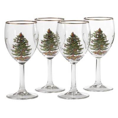 Spode Christmas Tree Champagne Flutes, Set Of 4 - 8.45 Oz. : Target