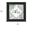 HomeRoots GOOD VIBES Black Framed Print Wall Art - 3 of 4