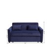 Runesay 3-in-1 Multi-Functional Corduroy Sleeper Couch Pull-Out Bed with Pillows - 2 of 4