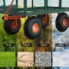 Acekool Heavy Duty Garden Cart Wagon, 500 lbs Capacity, Removable Sides, 10" Wheels, 180° Rotating Handle for Lawn, Yard, Outdoor Tasks - 3 of 4