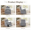 PU Leather Power Rocker Recliner with Phone Holder - 3 of 4