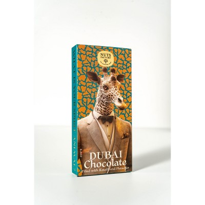 NUTS FACTORY GIRAFFE DUBAI CHOCOLATE BAR. RANKED # 1 IN THE WORLD!  2 PREMIUM BAR PACK