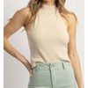 Women's ADELE TURTLENECK KNIT TANK - CRESCENT - 4 of 4