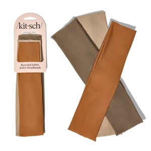 Kitsch-Mass Recycled Fabric Narrow Active Headbands Set - Sedona - 3ct - 1 of 4