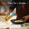 16oz/470ml Glass Olive Oil Sprayer for Cooking – Olive Oil Dispenser Bottle for Kitchen Gadgets and Air Fryer Accessories, Salad, BBQ - Ash - 4 of 4