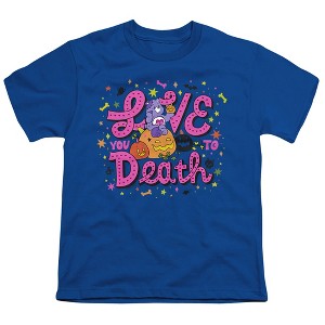 Boys' Care Bears Halloween Love You To Death With Harmony Bear T-Shirt - 1 of 4