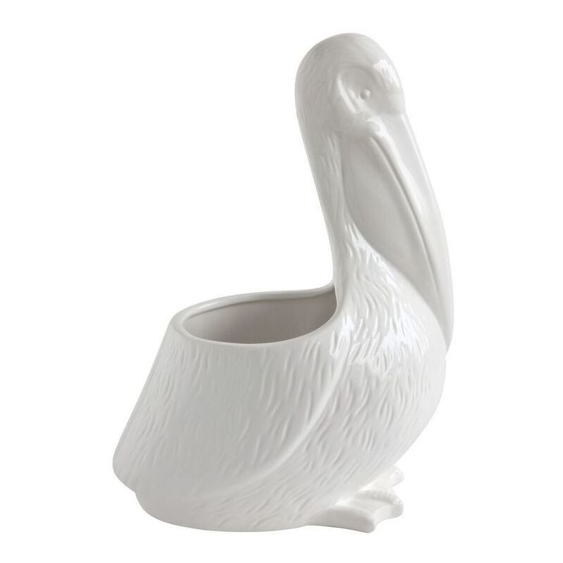 White Pelican Shaped Dolimite Planter - Storied Home, 1 of 7