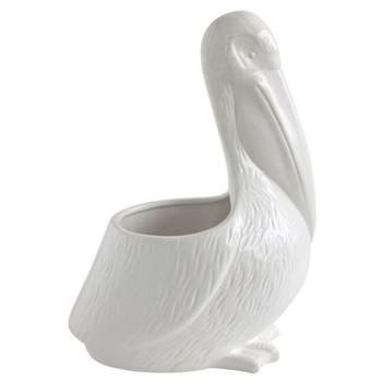 White Pelican Shaped Dolimite Planter - Storied Home