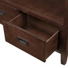 NicBex 36" Farmhouse Console Table with 4 Drawers, Wood Entryway Table with Storage Shelf, Side Hollowed TV Stands for Living Room, Entryway - 3 of 4