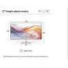 HP Series 5 27 Inch Full HD Height Tilt Adjust Desktop Monitor 527sh 100 Hz Anti-glare Dual HDMI Port IPS Panel 300 Nit - Manufacturer Refurbished - 2 of 4