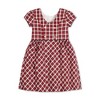 Hope & Henry Girls' Short Sleeve Button Back Schoolgirl Dress, Infant - 3 of 4