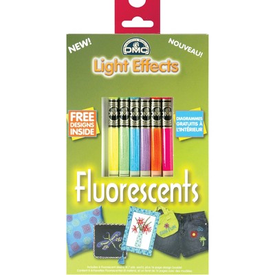 DMC Light Effects Floss Pack 8.7yd 6/Pkg-Fluorescent