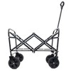 NAYSAYE Wagons Extension Collapsible Utility Cart with Dual Layer Design for Outdoor Use, Blue, 25.98"*17.32"*37.4" - 4 of 4