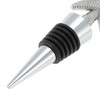 Unique Bargains Bottle Stoppers Patterned Heart Zinc Alloy PTR Black Silver Tone 1 Pc - 3 of 3