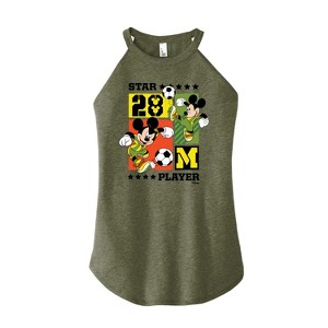 Women's - Disney - Mickey Soccer Graphic High Neck Tank - 1 of 3