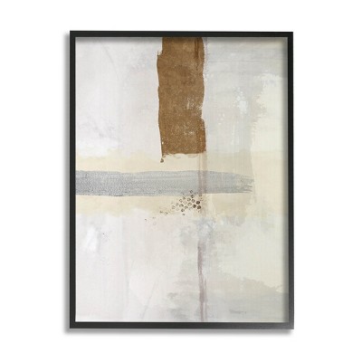 Stupell Industries Contemporary Brushed Composition Framed Giclee Art