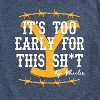 Men's - Yellowstone - Its Too Early For This Rip Wheeler Short Sleeve Graphic T-Shirt - 2 of 4