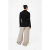 Women's Rib Knit Collared Cardigan - DƒÅl the Label - 2 of 3