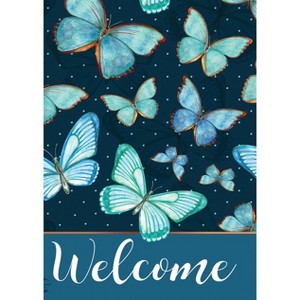 Briarwood Lane Garden Flag 12x18 For Outdoor Blue Butterflies Spring For Spring Garden Flag Flags For Outside - 1 of 4