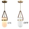 Claxy Modern Gold Pendant Light With Teardrop Shade Adjustable Height for Kitchen,Hallway,Entryway - 4 of 4