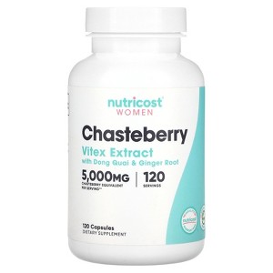 Nutricost Women, Chasteberry with Dong Quai & Ginger Root, 5,000 mg, 120 Capsules - 1 of 2