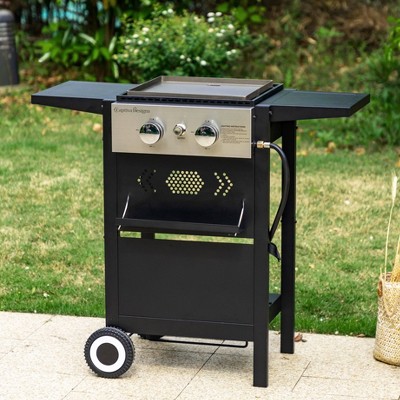 Captiva Designs E02gr001 Stainless Steel 4-burner Propane Gas Grill With  Side Burner And Side Tables : Target