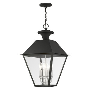Livex Lighting Mansfield 4 - Light Pendant in  Black - 1 of 3