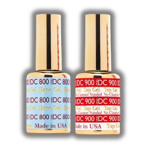 Daisy DND DND 800 Base Gel and 900 Top Gel Polish Set, UV/LED GelBase Polish and No Cleanse Top Coat, Professional Gel Polish Duo - (0.5 Fl Oz Each) - 1 of 3
