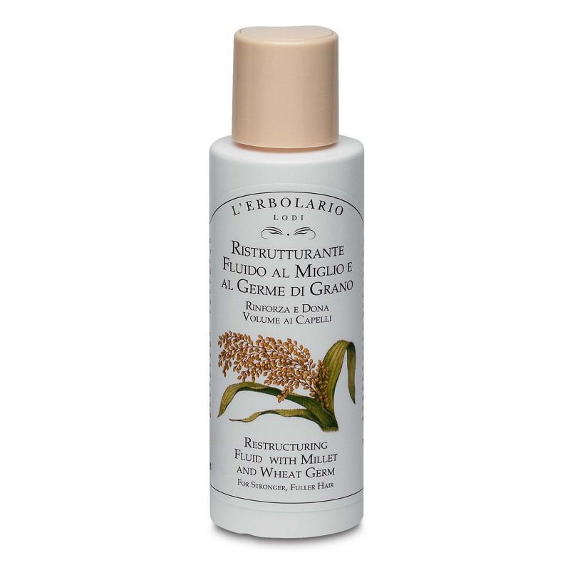 L'Erbolario Restructuring Fluid - Hair Oil for Frizzy Hair- Millet and Wheat Germ - 3.3 oz , 1 of 8