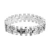 Dicksons Love Hope Engraved Women's One Size Silver Plated Stainless Steel Everyday Stacked Cross Stretch Bracelet - 2 of 4
