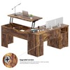 Besiost 56'' Lift Top Computer Desk with Drawers and Power Outlets, Lift Top - 4 of 4